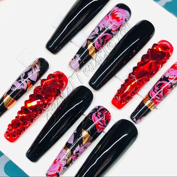 THANK YOU GOD - XXL BALLERINA PRESS ON NAILS - Picture 9 of 11